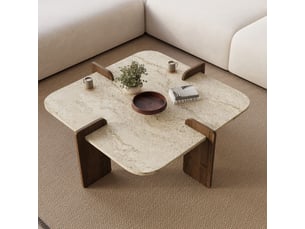 Table basse  coloris beige AHD AMAZING HOME DESIGN 