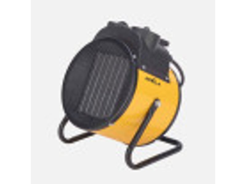  Chauffage soufflant industriel ABRILA Divity 5000 W jaune, élément inox, thermostat réglable, 3 puissances et protection IP24 281539050 - Conforama B