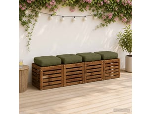Lot de 4 coussins de siège, coussins d'assise vianen 100 % polyester cf60646