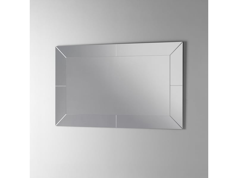  Miroir de salle de bain mural en verre gravé 90x70 display  - Conforama C