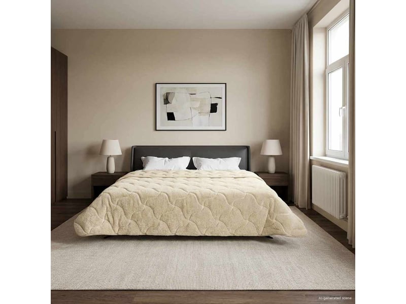  Duvet d'hiver - couette 200 x 240 cm hiver - couette crème respirant  - Conforama B