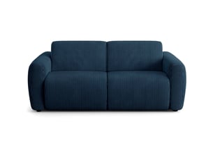 Canapé droit convertible HOMIFAB Suzie 3 places Velours bleu