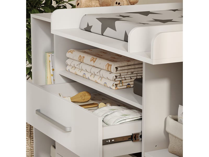  Vicco commode à langer, blanc, 138.3x93cm  - Conforama D