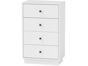 Commode 4 tiroir(s) WISHDOR coloris blanc largeur 47 cm