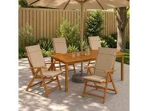 Lot de 4 coussins de chaise à dossier haut  gemert cf59307