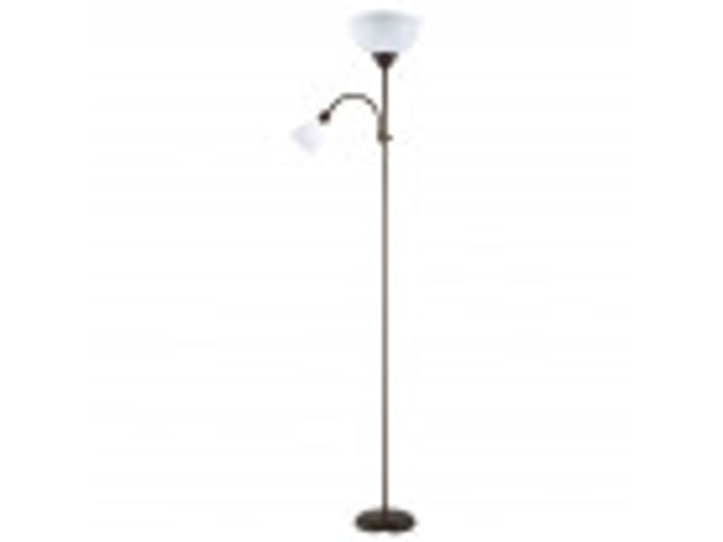  Lampadaire fabrilamp rigel e14 coloris marron 180 x 34 x 25,5 cm 135542002 - Conforama B