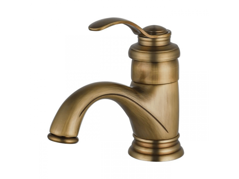  Robinet de salle de bain ancien, mitigeur de lavabo rétro, robinet de salle de bain en laiton brossé au charme nostalgique  - Conforama E