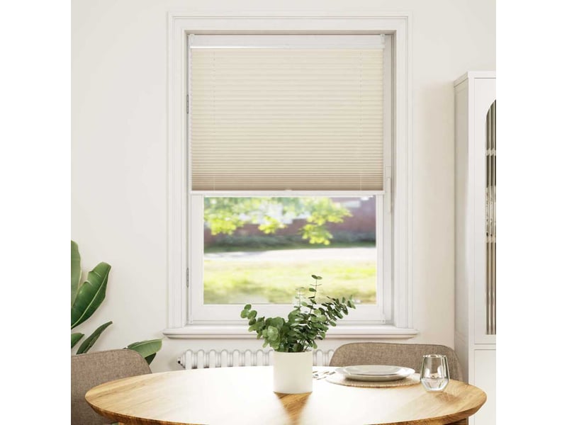  Store plissé, store de fenêtre 70x125 cm crème cf46656  - Conforama B