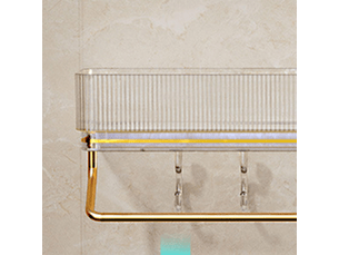 Étagère de rangement murale flottante pour salle de bain, gain de place, style moderne, avec crochet pour porte-serviettes