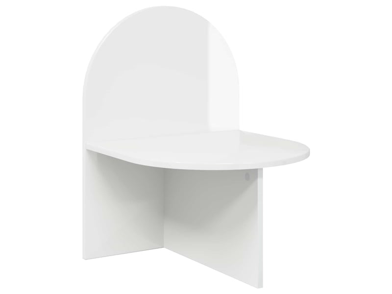  Table de chevet 2 pièces blanc brillant 48 x 49 x 65 cm  - Conforama E
