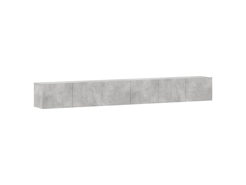 Ensemble de meubles tv 3 pcs gris béton bois d'ingénierie shl68286  - Conforama A