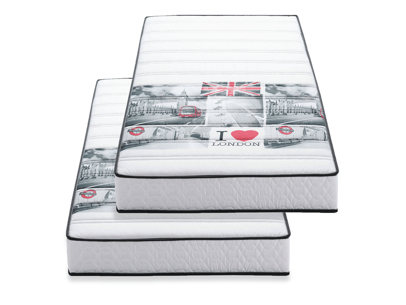 Matelas Blue Moon Easy 80x200 Cm - Mousse 5 Zones, épaisseur 17 Cm, Compatible Lits IKEA, Fabriqué En Belgique, Garantie 7 Ans - 9