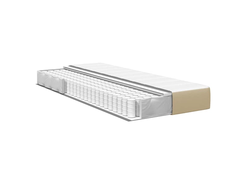  Lit simple- lit adulte -  matelas de lit avec matelas sauge 100 x 200 cm tissu  - Conforama C