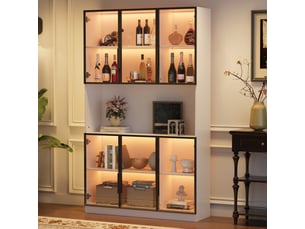 Vitrine coloris blanc <strong></strong> <strong></strong> - 120 cmx200 cm
