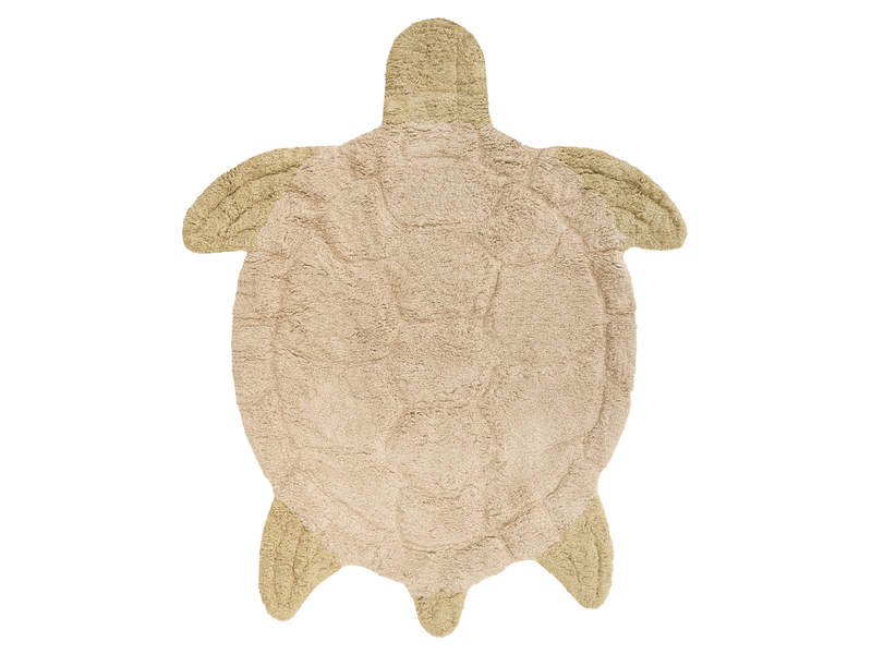 Tapis enfant tortie beige 110 x 130 cm coton - Conforama A