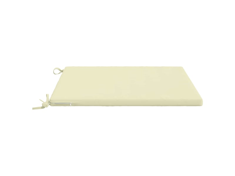  Lot de 4 coussins de siège, coussins d'assise soest 100 % polyester crème cf60381  - Conforama D