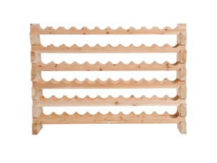 Casier à vin modulaire et empilable à 6 niveaux pour 72 bouteilles, en sapin massif, idéal pour les caves à vin, les bars et les, 114 x 28 x 85 cm