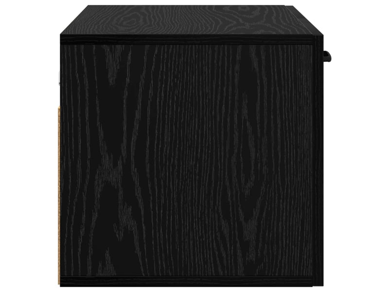  Meuble mural, meuble de rangement salon 60 x 36,5 x 35 cm bois d'ingénierie chêne noir  - Conforama E