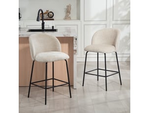 tabouret de bar  <strong>HAUSS SPOLE</strong>  - beige hauteur d'assise 68 cm vendu Par paire