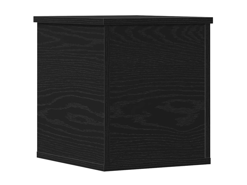 Boîte de rangement, coffre de rangement chêne noir 30x35x35 cm bois d'ingénierie - Conforama A