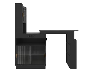 Bar coloris noir   - 170 cm