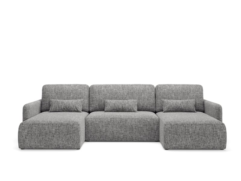  Canapé d'angle convertible livello u gris  - Conforama A