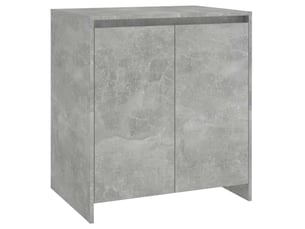 Buffet - bahut - meuble de rangement gris béton 70x41x75 cm bois d'ingénierie