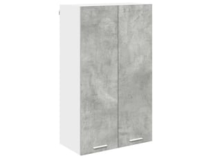 Meuble de rangement, armoire suspendue gris béton 60x31x100cm bois d'ingénierie shl5156