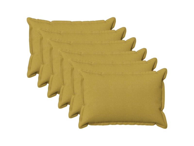Lot de 6 coussins, coussins décoratifs houten vert clair lin synthétique cf56560 - Conforama B