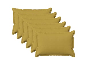 Lot de 6 coussins, coussins décoratifs houten vert clair lin synthétique cf56560