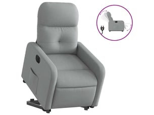 Fauteuil relax électrique  <strong></strong> Tissu argenté
