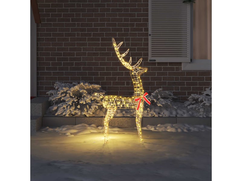  Renne, éclairage de noël, décoration de noël 3d 140 led blanc chaud 128 cm pet cf62040  - Conforama C