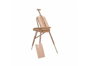 Chevalet d’atelier pliable et portable avec coffret, chevalet de peinture élégant