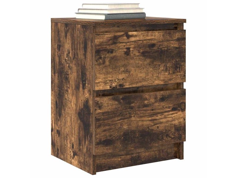  Meuble tv - banc tv - meuble de rangement chêne fumé 40x35x54 cm bois d'ingénierie  - Conforama D