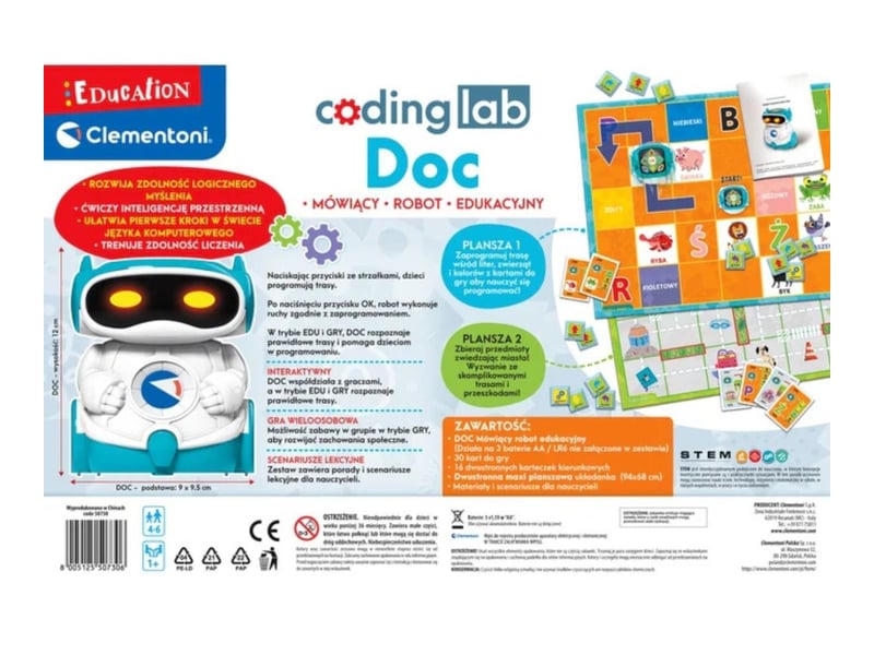  Robot éducatif clementoni 50730 doc - initiation à la programmation 8005125507306 - Conforama B