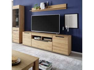 Meuble tv coloris bois clair  <strong></strong>  <strong></strong>