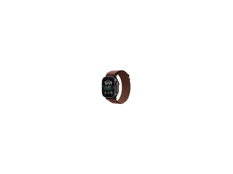 Montre connectee 49mm titanium noir gps cellular autonomie jusqu a 50h ecran retina always on cristal saphir bracelet alpine bordeaux 8310963 - Conforama A