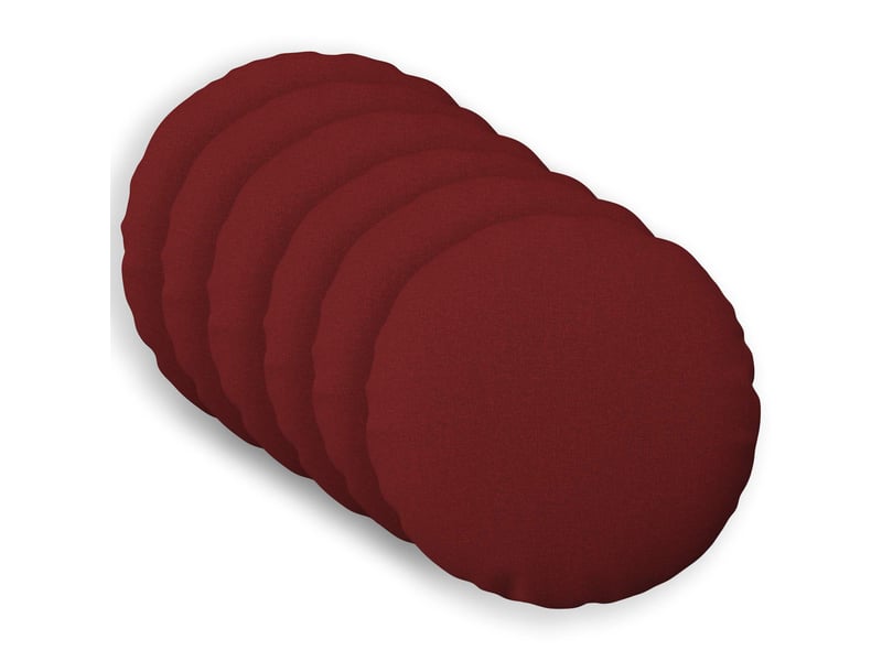  Lot de 6 coussins avec oreiller, coussins décoratifs heerlen bordeaux tissu cf50686  - Conforama B