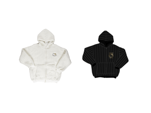 Lot de 2 sweats à capuche hello kitty - blanc et noir