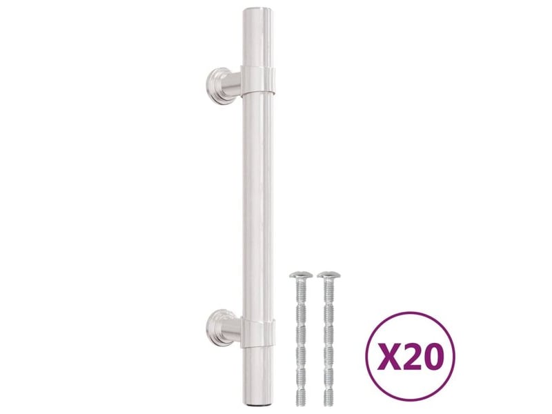  Tireur d'armoire vidaxl, 96 mm, argenté  - Conforama C