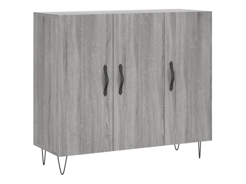  Buffet - bahut - meuble de rangement sonoma gris 90x34x80 cm bois d'ingénierie  - Conforama A