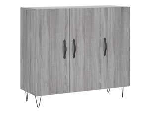 Buffet - bahut - meuble de rangement sonoma gris 90x34x80 cm bois d'ingénierie