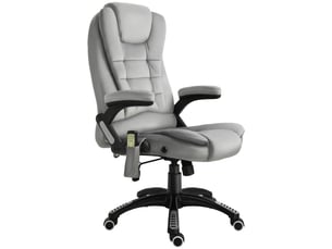 Fauteuil relax électrique <strong></strong> Coton / Polyester gris
