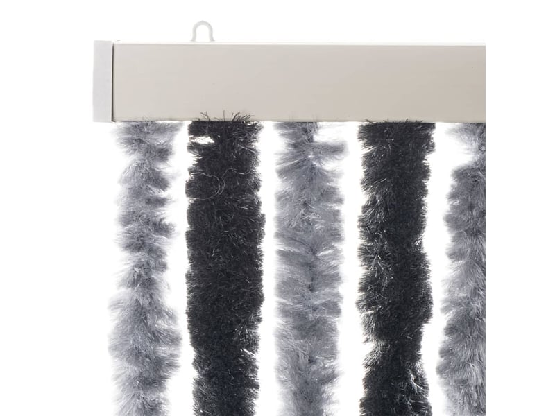  Rideau anti-mouches, moustiquaire gris et noir 90x220 cm chenille cf43551  - Conforama D