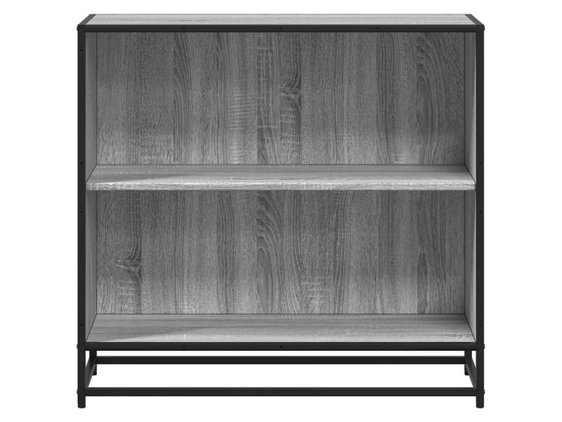 Bibliothèque, meuble de rangement salon sonoma gris 80,5x35x76 cm bois d'ingénierie  - Conforama D