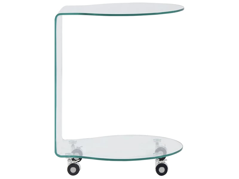  Table basse | table d'appoint 45x40x58 cm verre trempé  - Conforama B