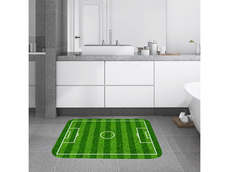 Tapis de porte antidérapant en polyester pour salle de bain, salon, table de chevet (40 x 60 cm) - comfortxl  - Conforama C