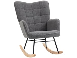 Fauteuil fixe  <strong></strong> Coton / Polyester gris