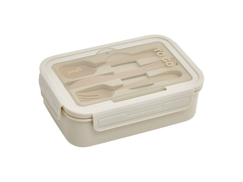  Lunch box rectangulaire 1,2l beige  - Conforama A