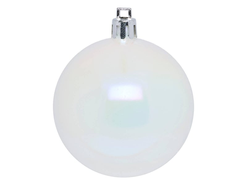  Lot de 25 boules de noël jokli 6cm blanc  - Conforama E